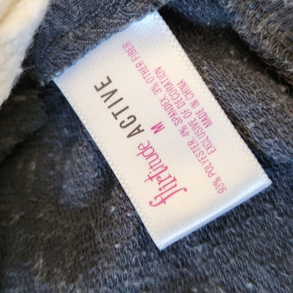 Grey long sleeve Flirtitude Active hoodie t-shirt - Picture 5 of 6